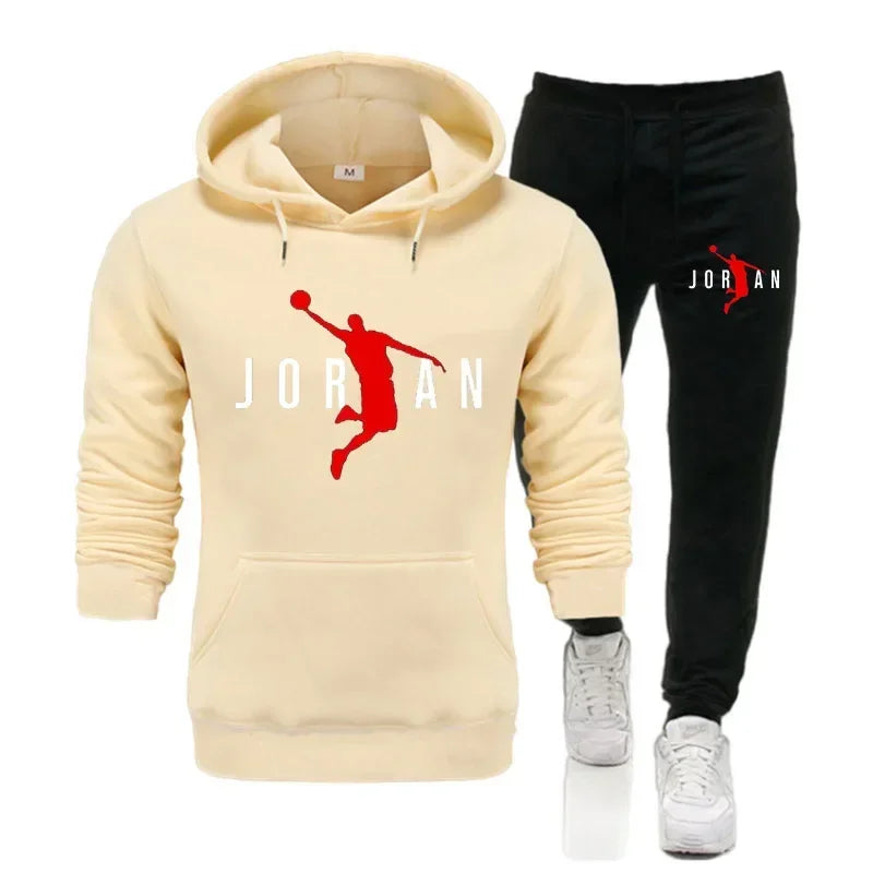 fall winter tracksuit hoodie pants 2pcs sets suit