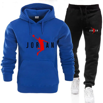 Fall Winter Tracksuit Hoodie Pants 2Pcs Sets Suit