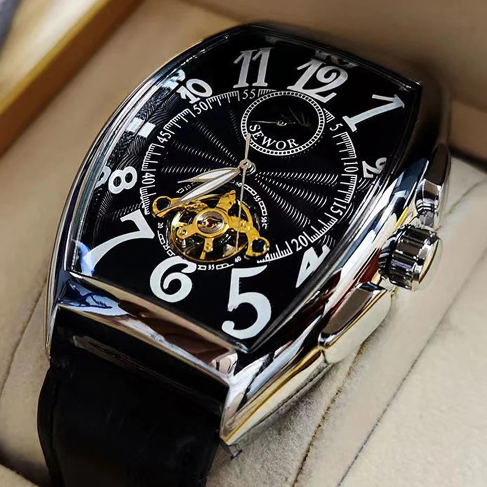 luxury automatic mechanical watch tourbillon