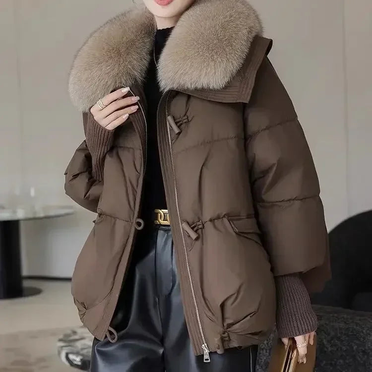 2025 winter brown down jacket