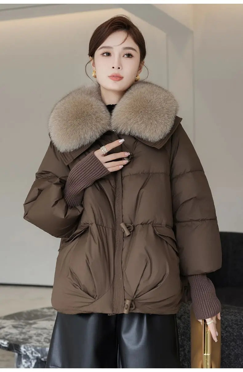 2025 winter brown down jacket