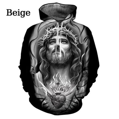 Cross Jesus Christian Hoodie Print