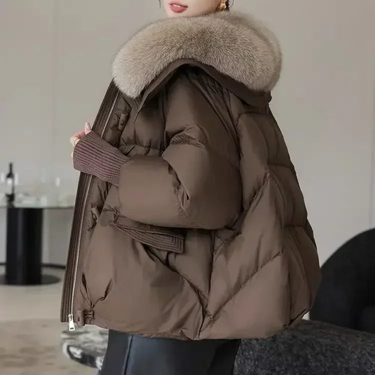 2025 winter brown down jacket