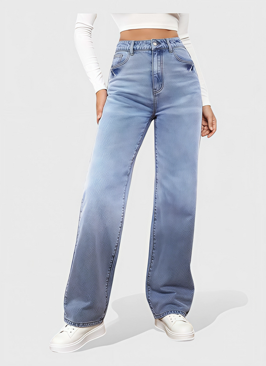 Saleni Wide-Leg Denim Jeans