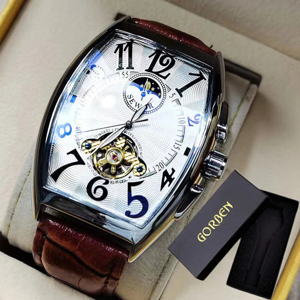 luxury automatic mechanical watch tourbillon