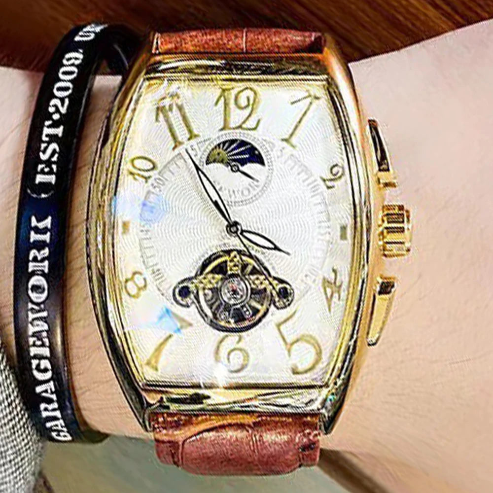 luxury automatic mechanical watch tourbillon