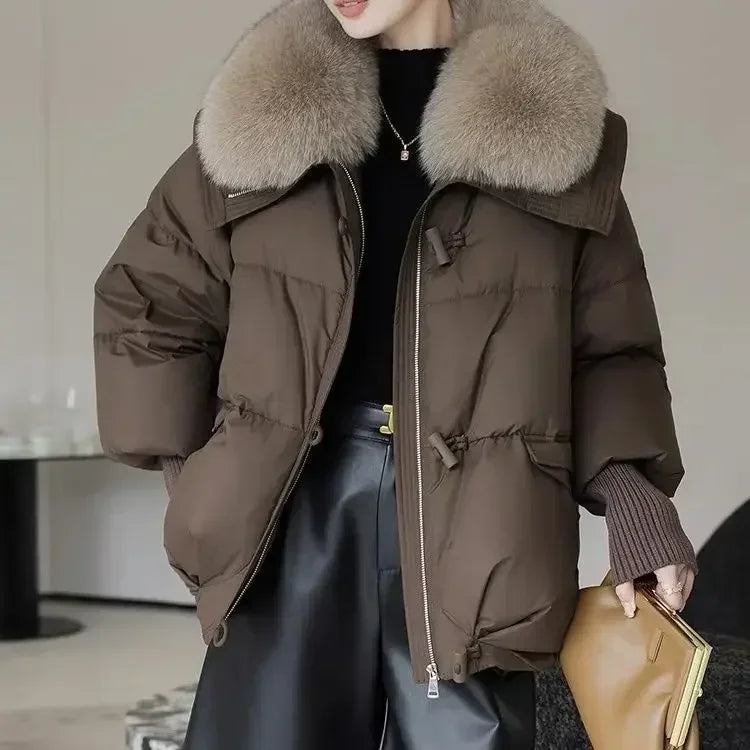 2025 winter brown down jacket