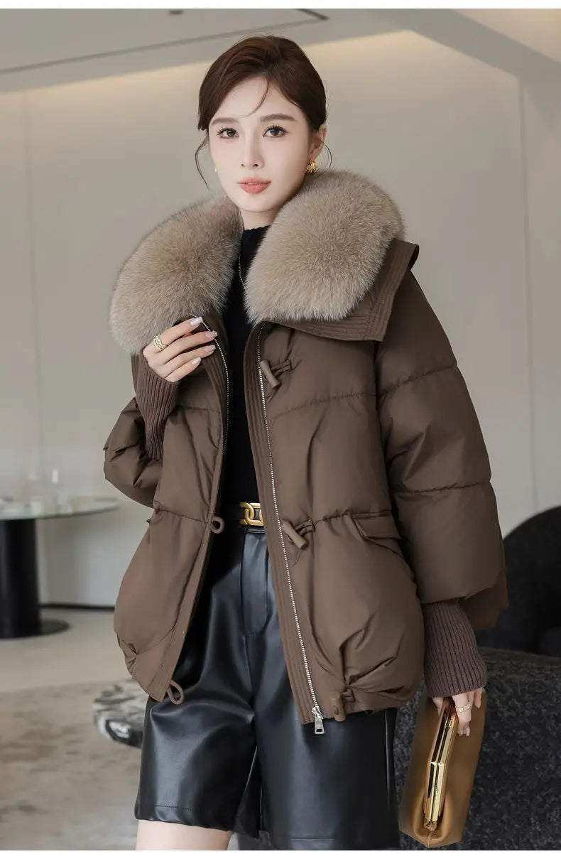 2025 winter brown down jacket