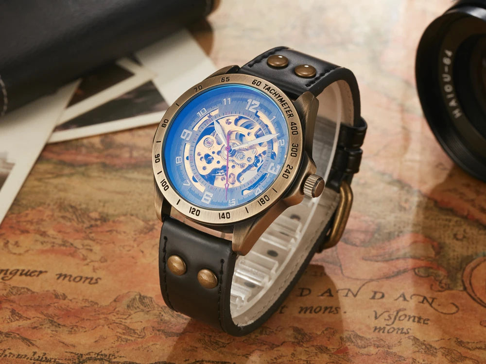 luxury automatic mechanical watch tourbillon