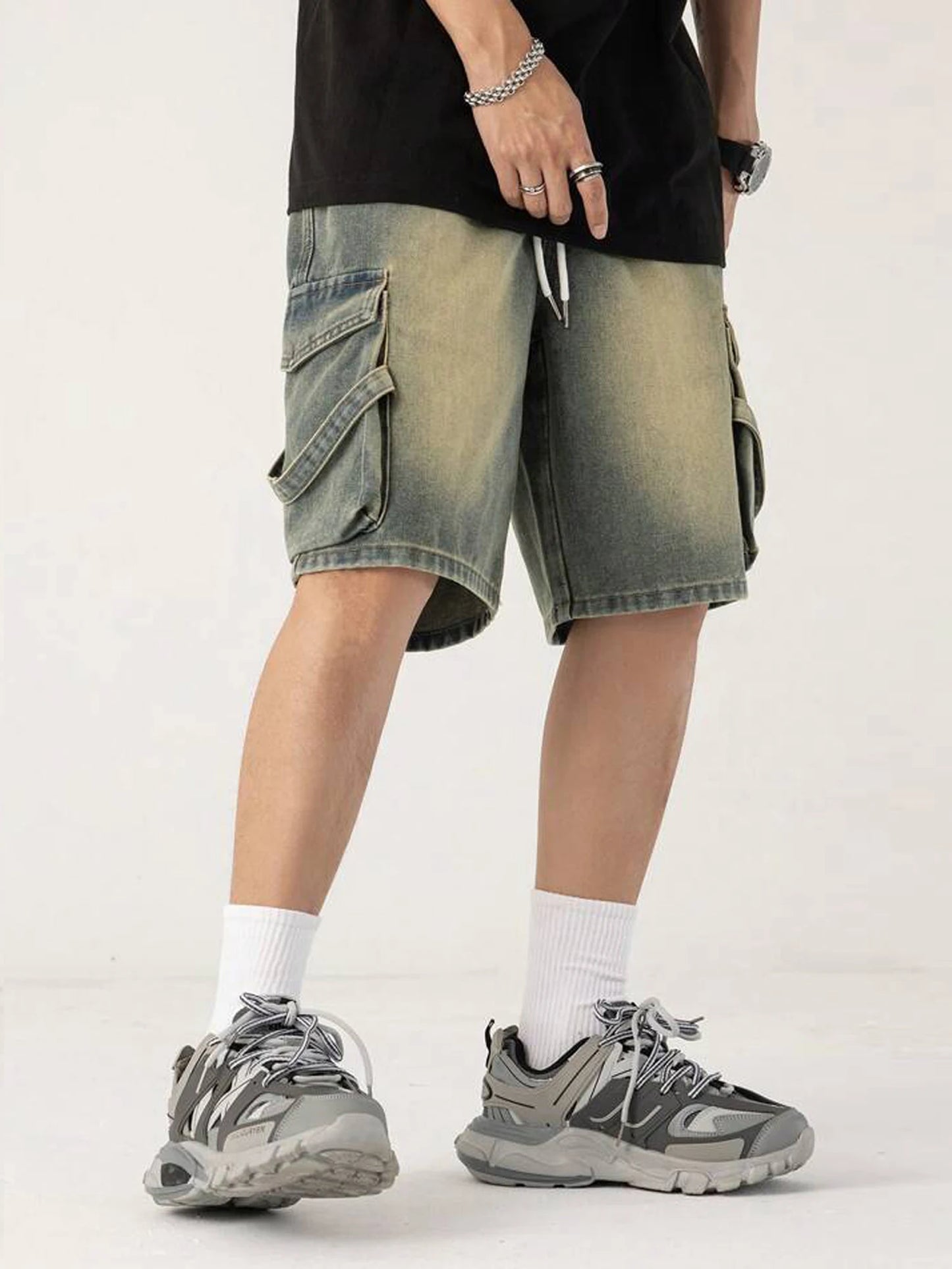 Saleni Pocket Denim Shorts