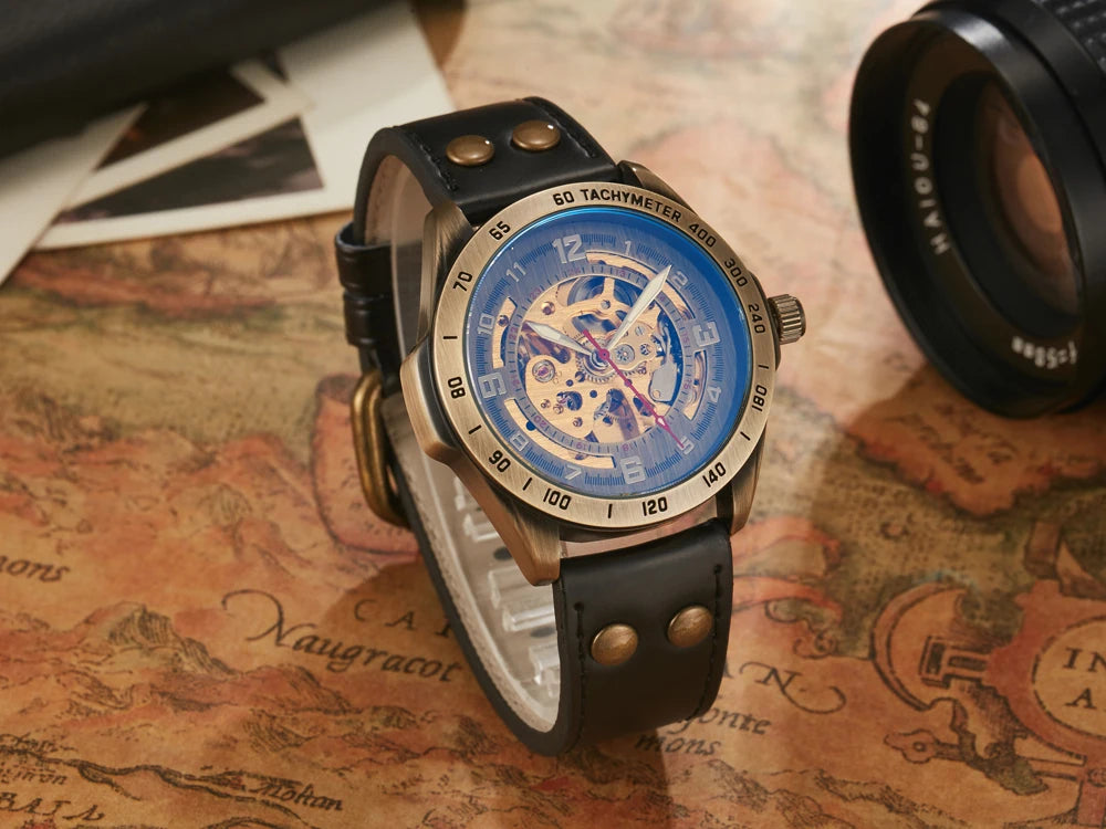 luxury automatic mechanical watch tourbillon