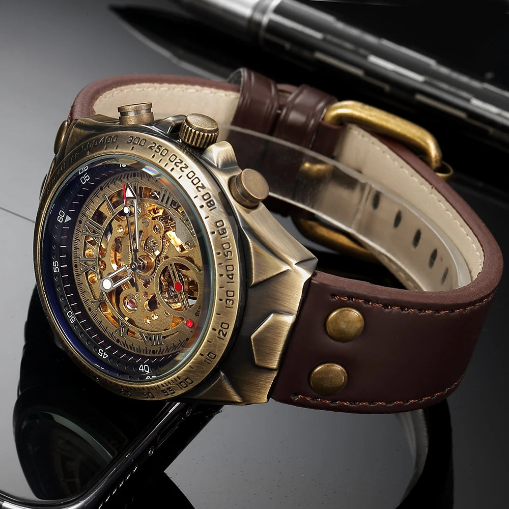 luxury automatic mechanical watch tourbillon