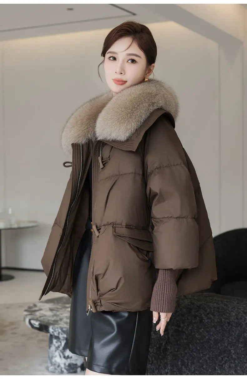 2025 winter brown down jacket