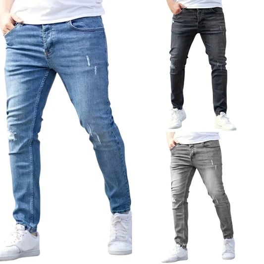 Casual Skinny Pants Stretch Denim