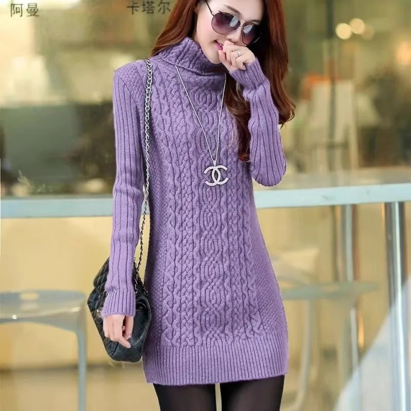 2025 autumn/winter turtleneck warm sweaters slim