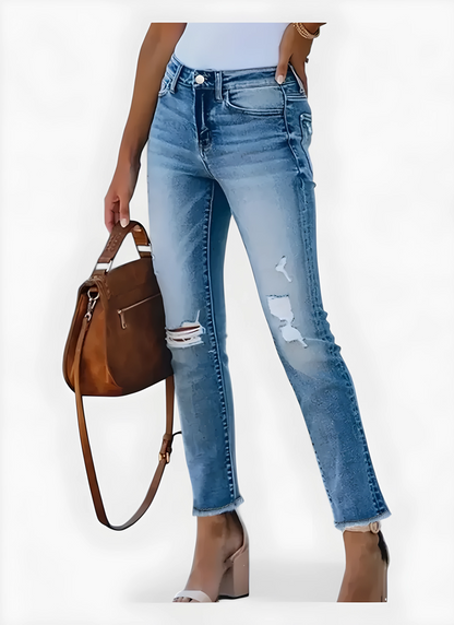 Saleni Skinny Cropped Jeans