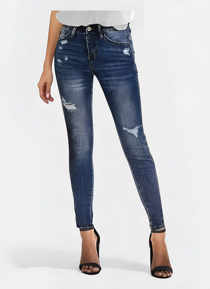 Saleni Skinny Ripped Denim Jeans
