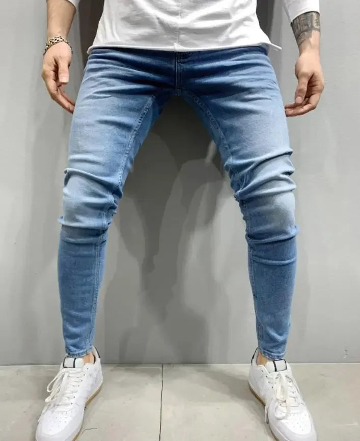 amazon hip hop slim fit ripped wide foot denim