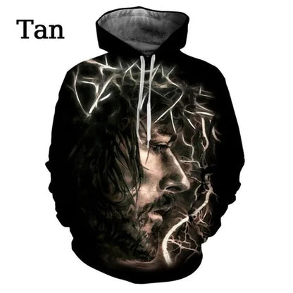 Cross Jesus Christian Hoodie Print