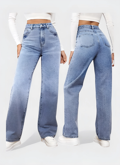 Saleni Wide-Leg Denim Jeans