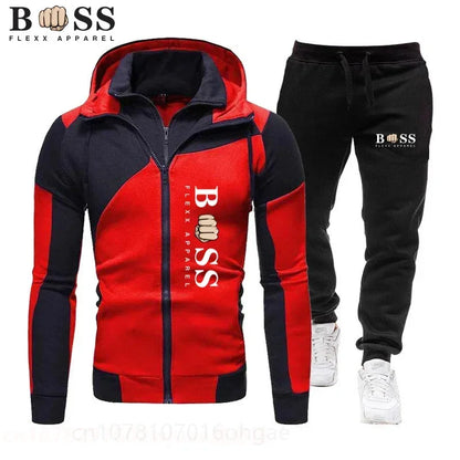 Jacket Tracksuit Casual Sports Suit  Set