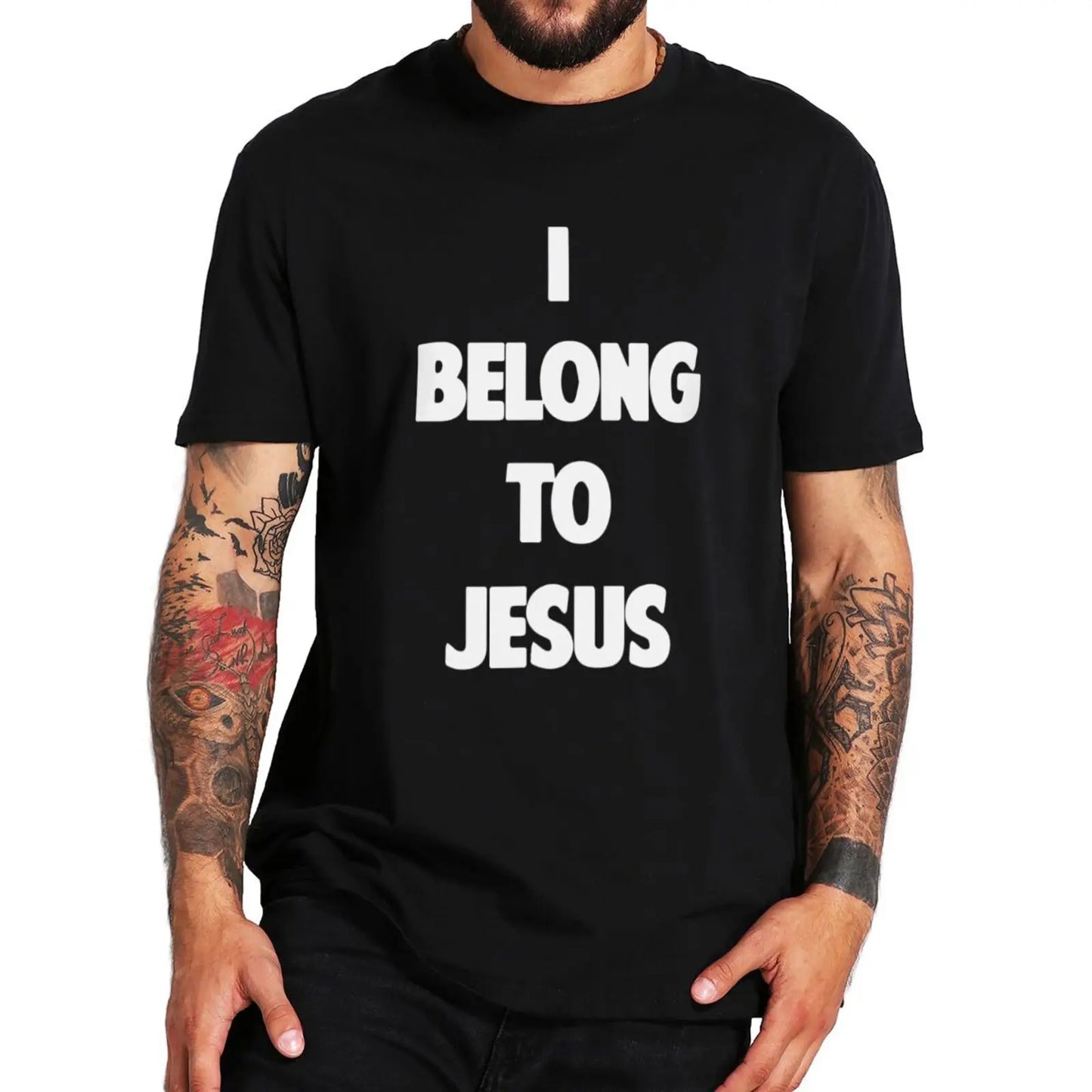 i belong to jesus t shirt christianity fans gift tshirts for men women casual cotton unisex summer soft tee tops