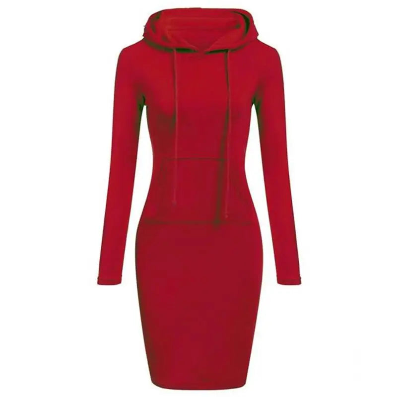 ladies dress autumn  hooded dresses hoodies