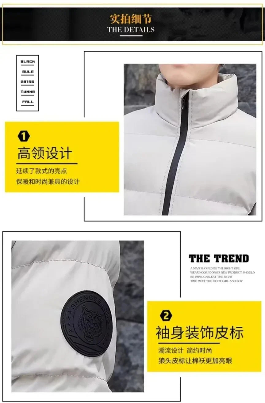 fashion warm windproof polyester zipper jacket and pants