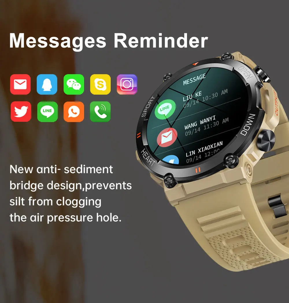 smart watch mevaden 1.39 inch hd bluetooth call