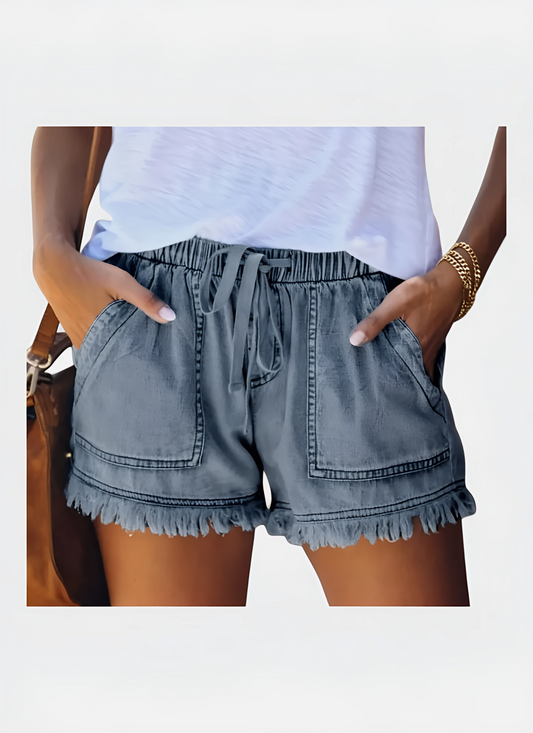 Saleni Pocket Denim Shorts