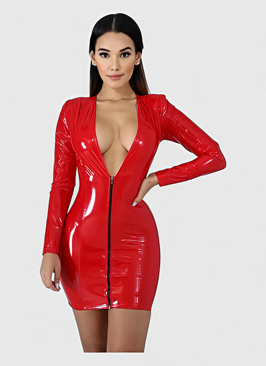 Saleni Mini Dresses Sexy Deep