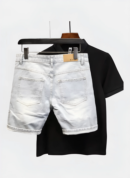 Classic Distress Slim Shorts