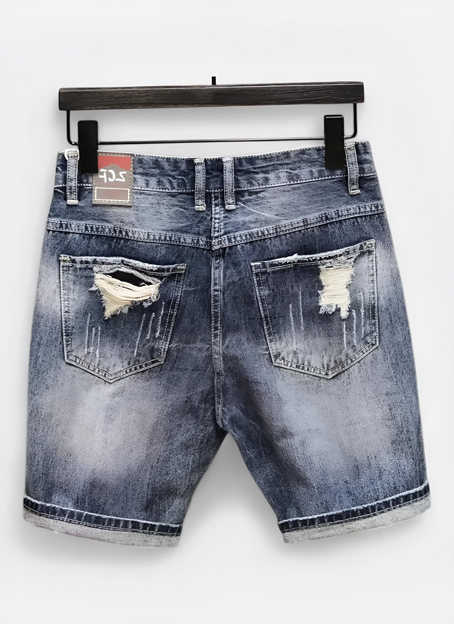 Luxe Vintage Slim Denim Shorts