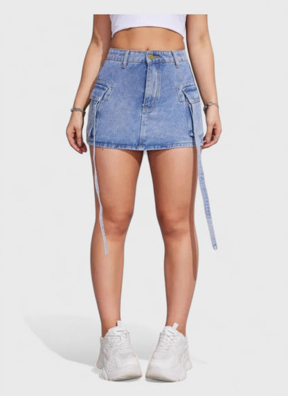 Urban Breeze Mini Denim Skirt