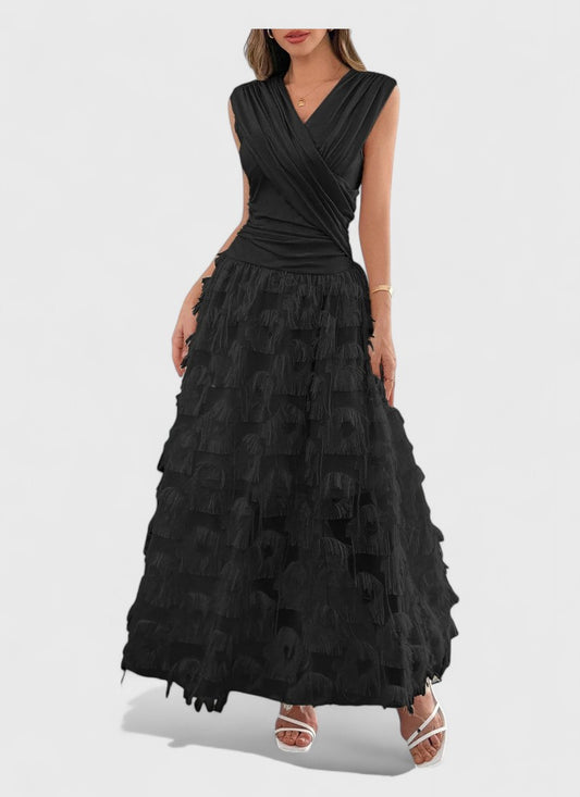 Elegance Patchwork Slim Dress