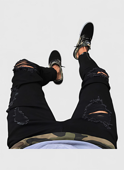 Saleni Skinny Distressed Denim