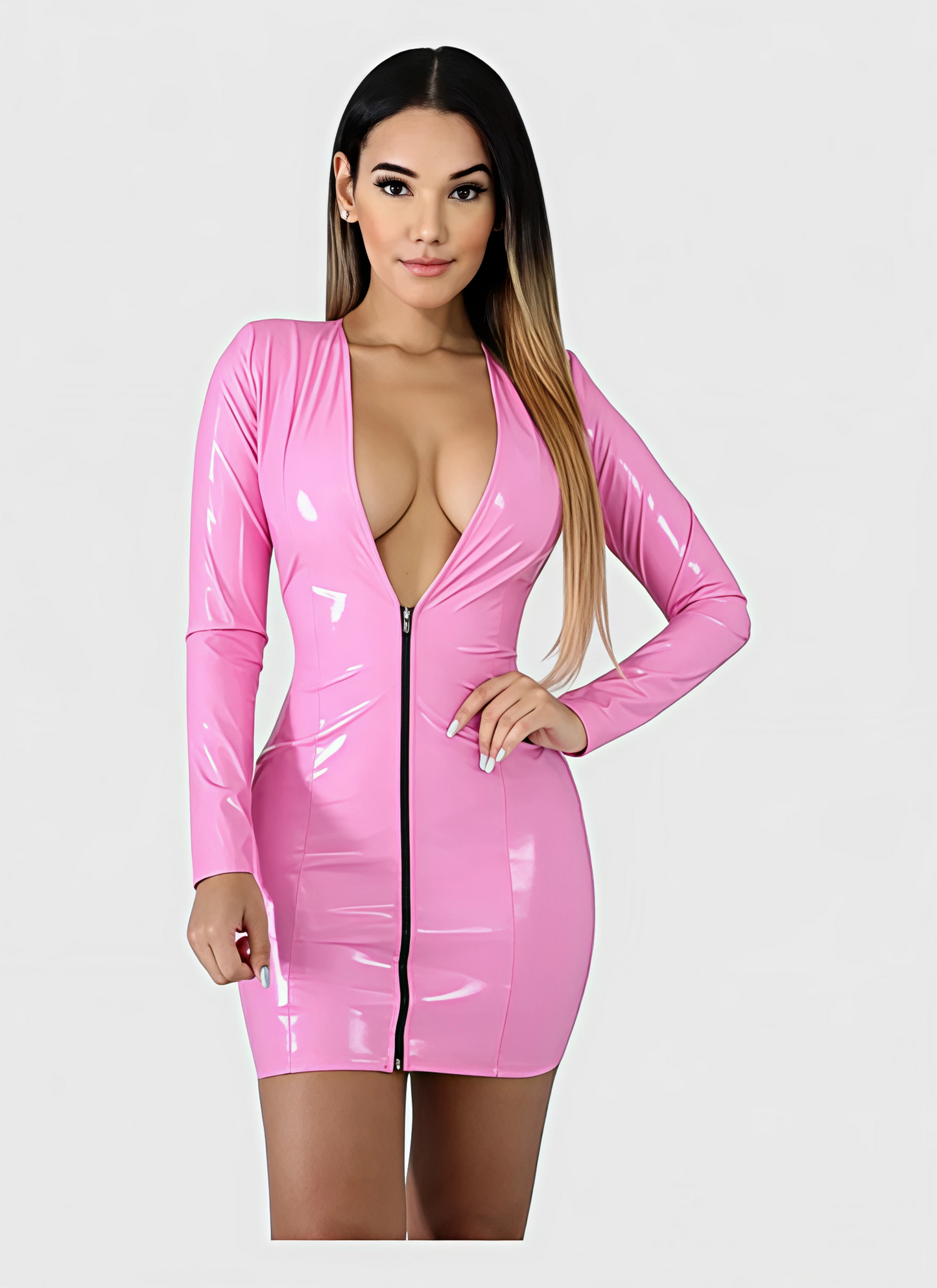 Saleni Mini Dresses Sexy Deep