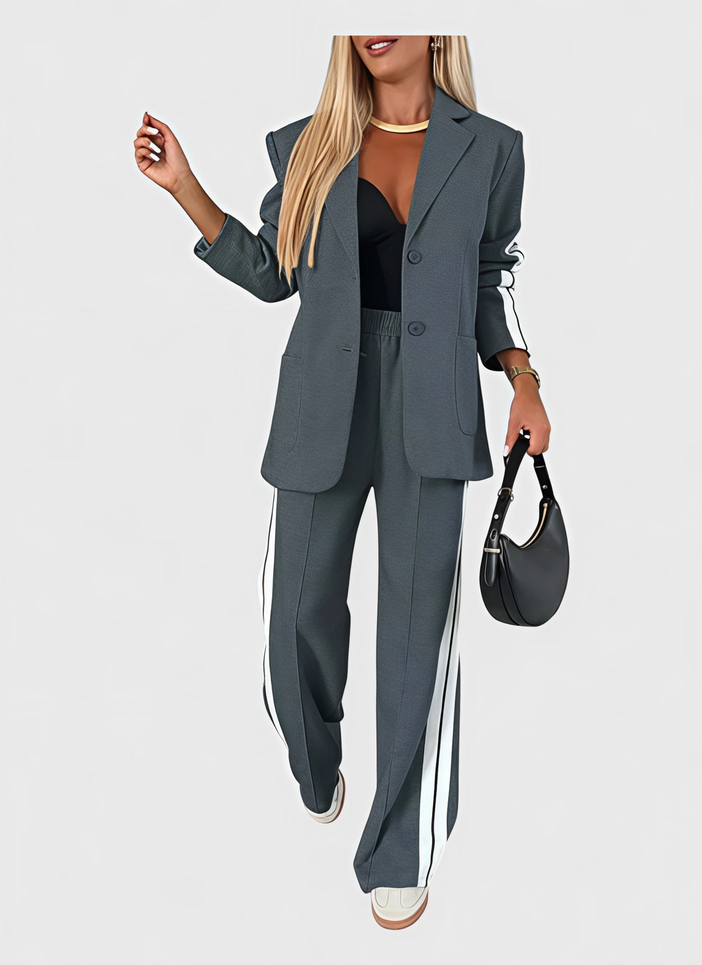 Saleni Blazer and Pants Suit