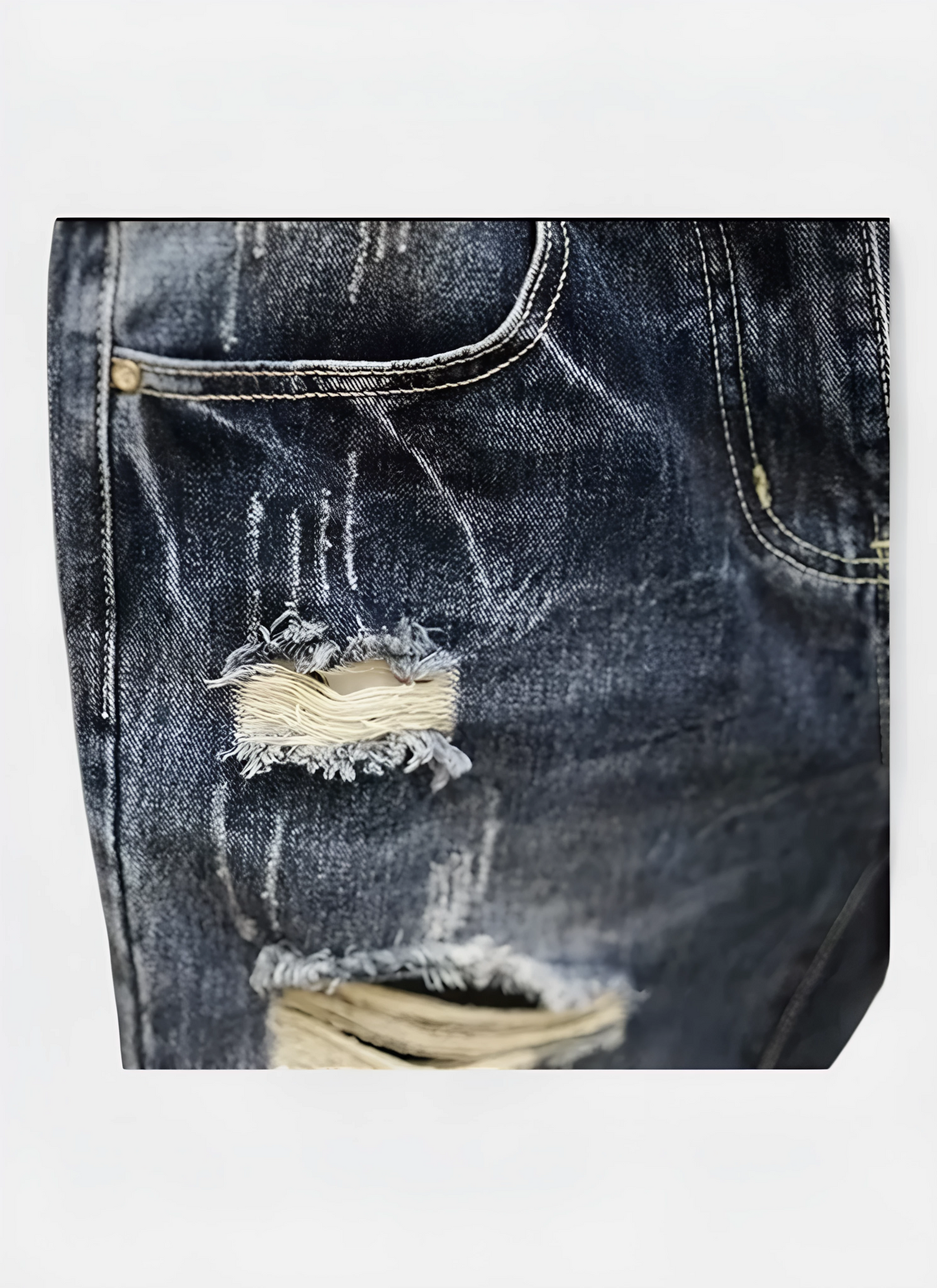 Luxe Vintage Slim Denim Shorts