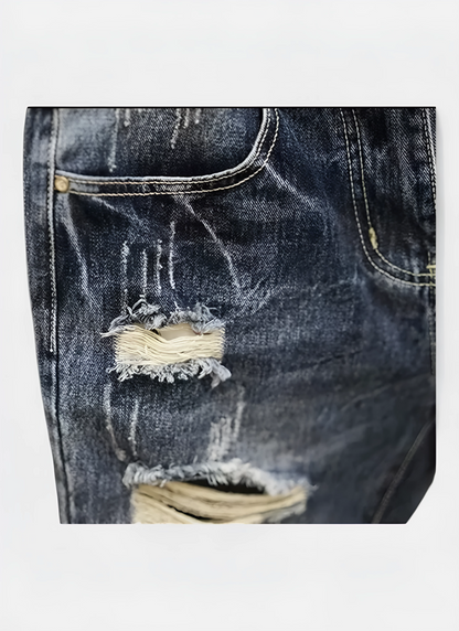 Luxe Vintage Slim Denim Shorts