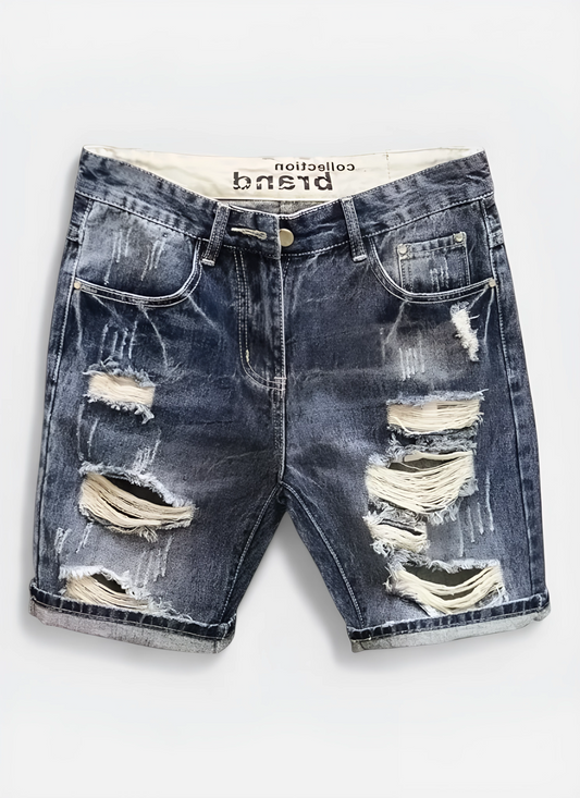 Luxe Vintage Slim Denim Shorts