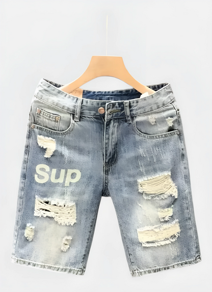 Luxe Vintage Slim Denim Shorts