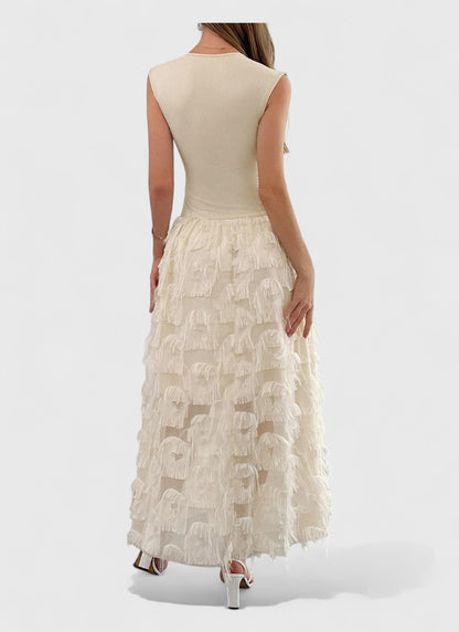 Elegance Patchwork Slim Dress