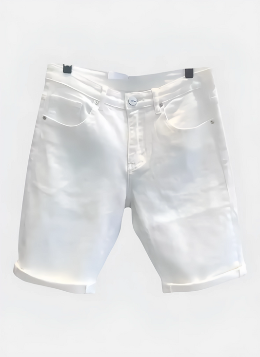 Saleni Slim Denim ShortsModern Casual Slim Shorts