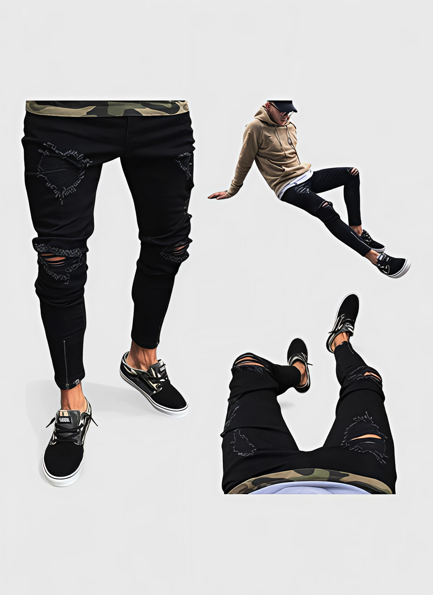 Saleni Skinny Distressed Denim