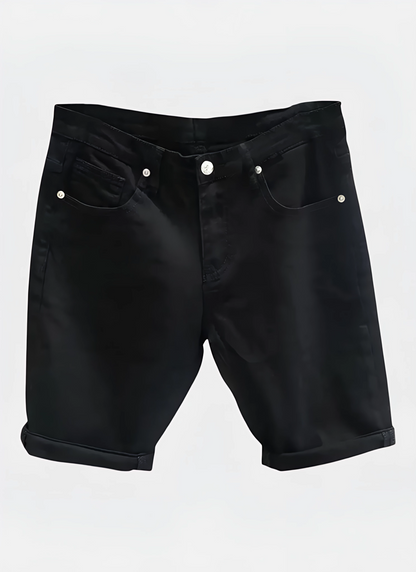 Saleni Slim Denim ShortsModern Casual Slim Shorts