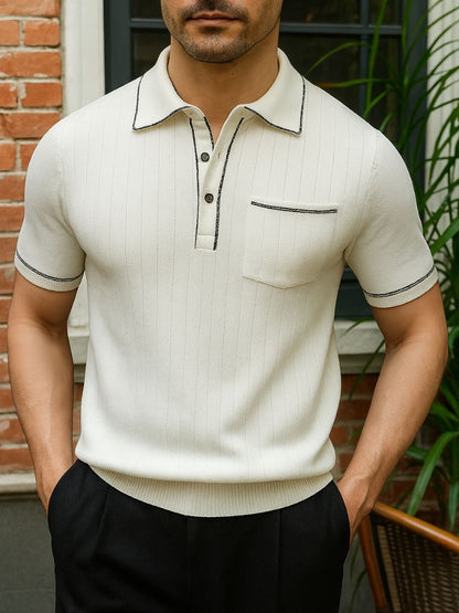 Old Money Knit Polo Shirt