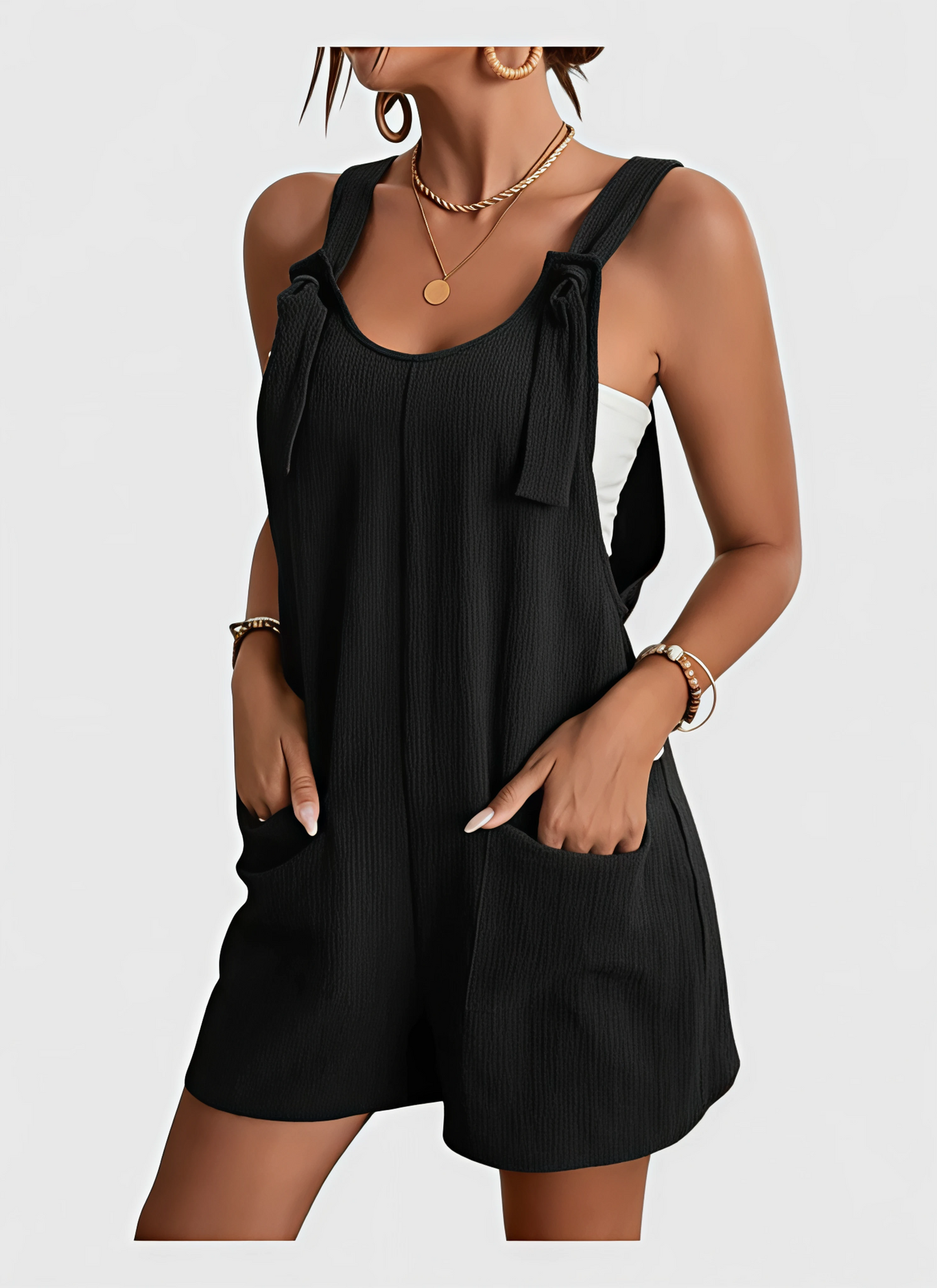 Saleni Strappy Sleeveless Jumpsuit
